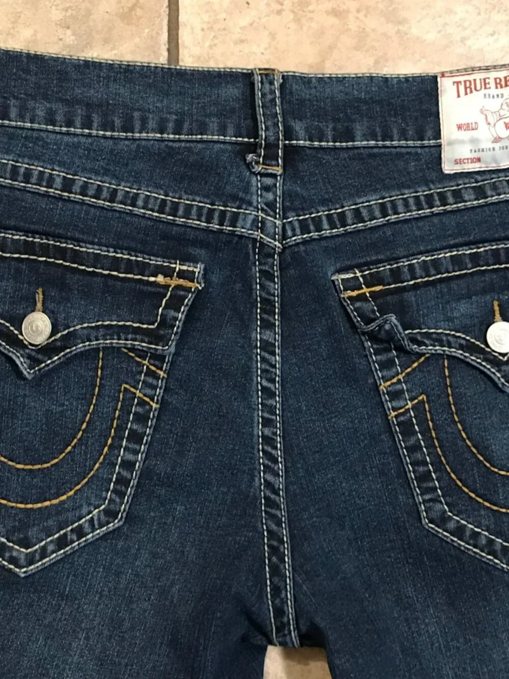 Men's True Religion Ricky Relaxed Straight Denim Shorts-Size 34